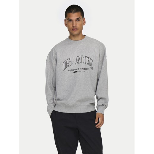 Only & Sons Bluza Alta 22030885 Szary Oversize ze sklepu MODIVO w kategorii Bluzy męskie - zdjęcie 182692286