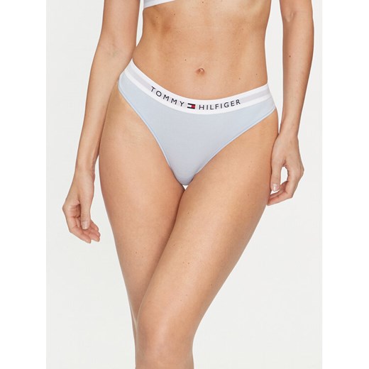 Tommy Hilfiger Stringi UW0UW04146 Niebieski ze sklepu MODIVO w kategorii Majtki damskie - zdjęcie 182692287