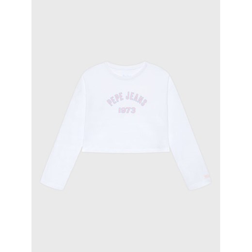 Pepe Jeans T-Shirt Paullete PG502955 Biały Regular Fit ze sklepu MODIVO w kategorii Bluzki dziewczęce - zdjęcie 182692325