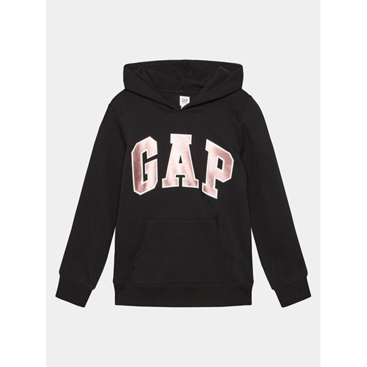 Gap Bluza 428910-00 Czarny Regular Fit ze sklepu MODIVO w kategorii Bluzy chłopięce - zdjęcie 182692339