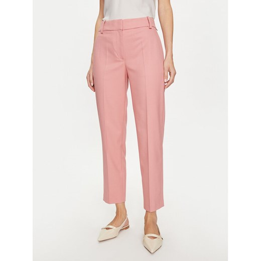 Tommy Hilfiger Spodnie materiałowe Core WW0WW39723 Różowy Straight Fit ze sklepu MODIVO w kategorii Spodnie damskie - zdjęcie 182692457