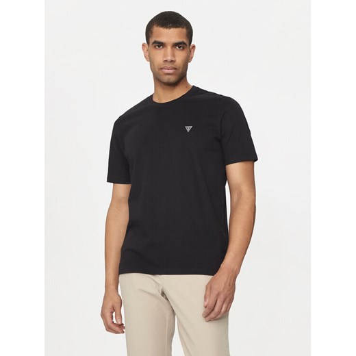 Guess T-Shirt M4YI0A KCCM1 Czarny Regular Fit ze sklepu MODIVO w kategorii T-shirty męskie - zdjęcie 182692459