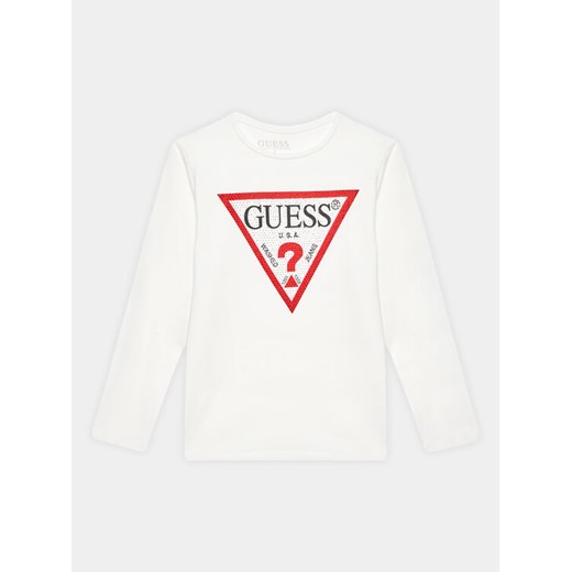 Guess Bluzka J2YI50 K6YW1 Biały Regular Fit ze sklepu MODIVO w kategorii T-shirty chłopięce - zdjęcie 182692467