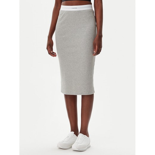 Calvin Klein Underwear Spódnica ołówkowa LV00QS7350 Szary Slim Fit Calvin Klein Underwear M MODIVO