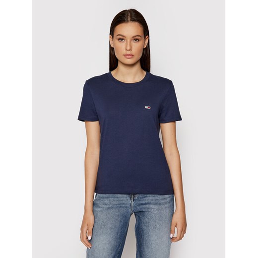 Tommy Jeans T-Shirt Tjw Jersey DW0DW09198 Granatowy Regular Fit ze sklepu MODIVO w kategorii Bluzki damskie - zdjęcie 182692705