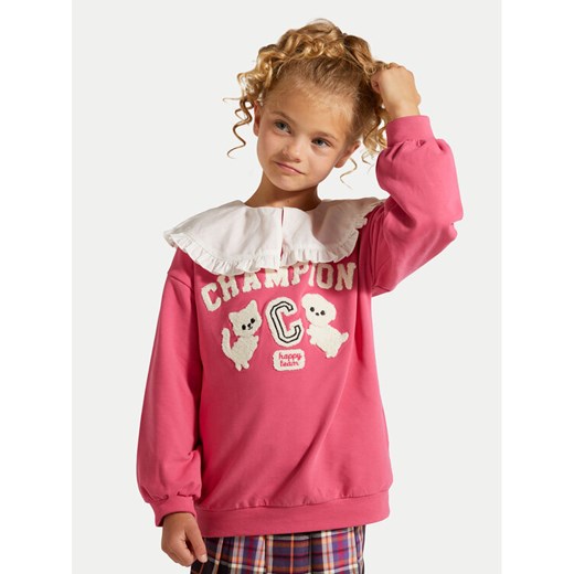 Coccodrillo Bluza ZC4132102AGK Różowy Regular Fit ze sklepu MODIVO w kategorii Bluzy dziewczęce - zdjęcie 182692719