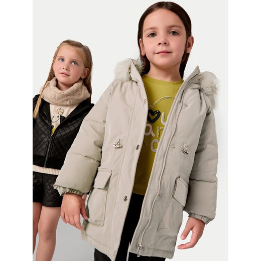 Mayoral Parka 4493 Brązowy Regular Fit ze sklepu MODIVO w kategorii Kurtki dziewczęce - zdjęcie 182692757
