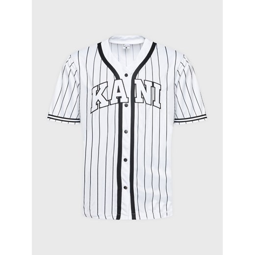 Karl Kani T-Shirt Serif Pinstripe Baseball 6033361 Biały Relaxed Fit ze sklepu MODIVO w kategorii T-shirty męskie - zdjęcie 182692846