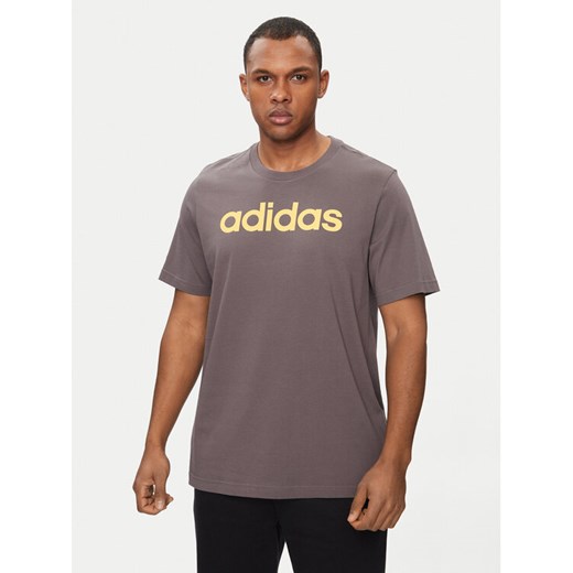 adidas T-Shirt Essentials IS1343 Brązowy Regular Fit ze sklepu MODIVO w kategorii T-shirty męskie - zdjęcie 182692847
