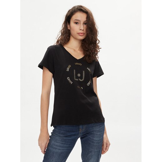Liu Jo T-Shirt TA4137 J6040 Czarny Regular Fit ze sklepu MODIVO w kategorii Bluzki damskie - zdjęcie 182692979