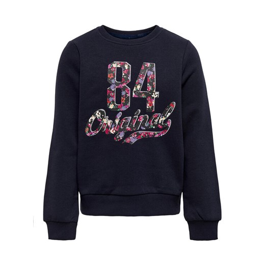 Kids ONLY Bluza Lena 15271439 Granatowy Regular Fit ze sklepu MODIVO w kategorii Bluzy dziewczęce - zdjęcie 182692995