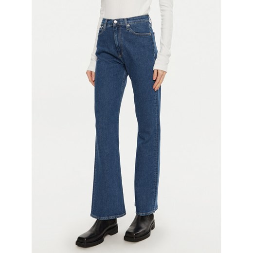Calvin Klein Jeans Jeansy Authetnic J20J224898 Niebieski Bootcut Fit ze sklepu MODIVO w kategorii Jeansy damskie - zdjęcie 182693017