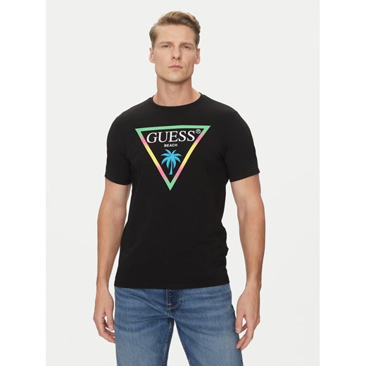 Guess T-Shirt F5GI00 J1314 Czarny Slim Fit Guess S MODIVO