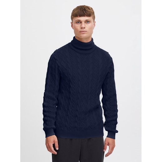 Solid Golf 21107995 Granatowy Regular Fit ze sklepu MODIVO w kategorii Swetry męskie - zdjęcie 182693099