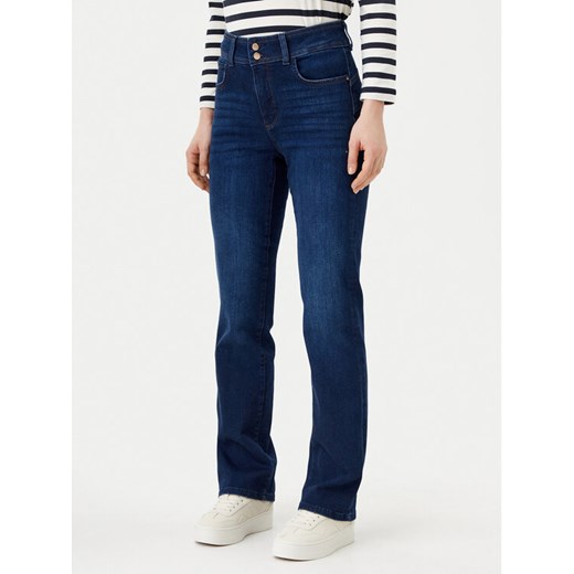 Guess Jeansy W5RA0V D5L91 Granatowy Regular Fit ze sklepu MODIVO w kategorii Jeansy damskie - zdjęcie 182693148