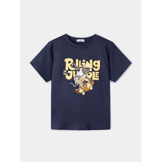Mayoral T-Shirt 3008 Granatowy Regular Fit ze sklepu MODIVO w kategorii T-shirty chłopięce - zdjęcie 182693158