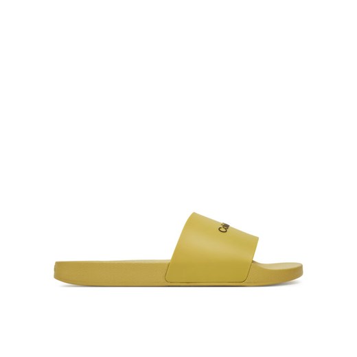 Calvin Klein Klapki Pool Slide Rubber HM0HM00455 Zielony ze sklepu MODIVO w kategorii Klapki męskie - zdjęcie 182693176