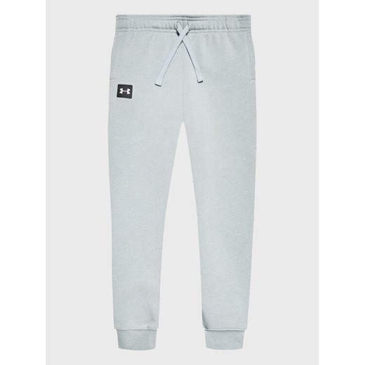Under Armour Spodnie dresowe Ua Rival 1357628 Szary Regular Fit ze sklepu MODIVO w kategorii Spodnie chłopięce - zdjęcie 182693246