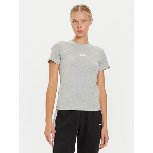 Ellesse T-Shirt Beckana SGP16458 Szary Regular Fit ze sklepu MODIVO w kategorii Bluzki damskie - zdjęcie 182693255