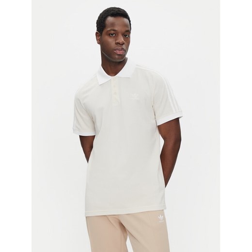 adidas Polo adicolor Classics 3-Stripes IZ3070 Écru Regular Fit L MODIVO