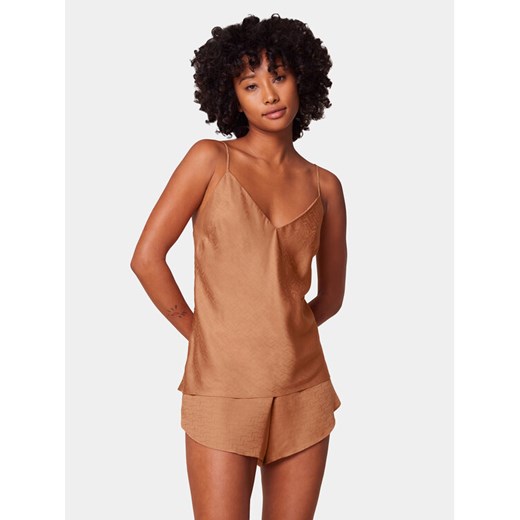 Triumph Piżama Silky Sensuality 10218279 Brązowy Relaxed Fit ze sklepu MODIVO w kategorii Piżamy damskie - zdjęcie 182693347