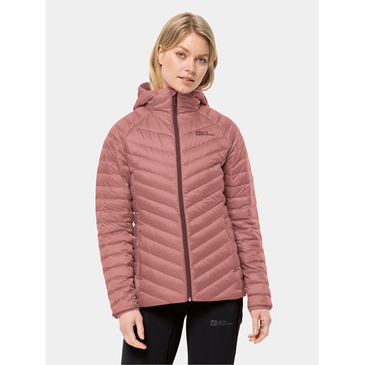 Jack Wolfskin Kurtka puchowa Passamani Down Hoody 1207101 Różowy Regular Fit ze sklepu MODIVO w kategorii Kurtki damskie - zdjęcie 182693535