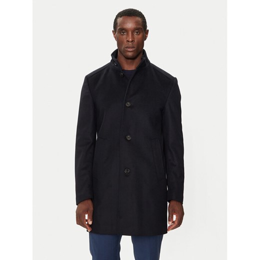 JOOP! Płaszcz wełniany 17 JC-21Maron 30044311 Granatowy Regular Fit ze sklepu MODIVO w kategorii Płaszcze męskie - zdjęcie 182693548
