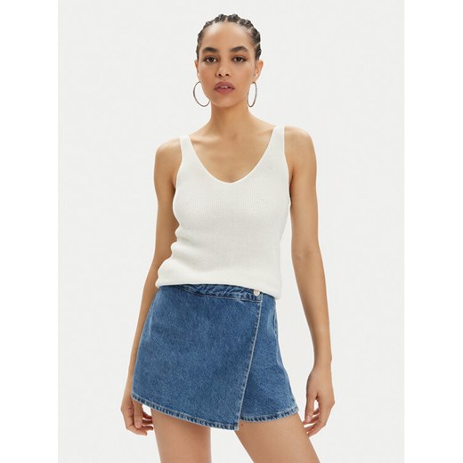 Vero Moda Top New Lex Sun 10281877 Biały Regular Fit ze sklepu MODIVO w kategorii Bluzki damskie - zdjęcie 182693555