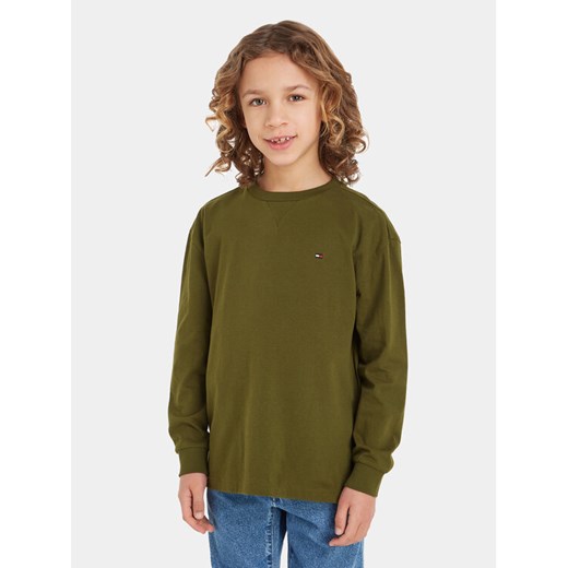 Tommy Hilfiger Bluzka Essential KB0KB08576 Zielony Regular Fit ze sklepu MODIVO w kategorii T-shirty chłopięce - zdjęcie 182693596