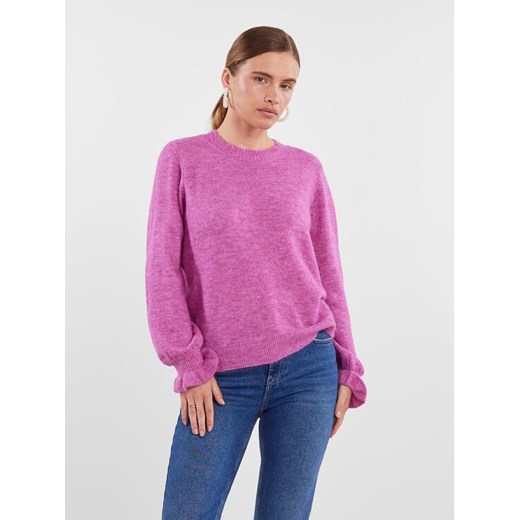 YAS Sweter 26030706 Różowy Regular Fit ze sklepu MODIVO w kategorii Swetry damskie - zdjęcie 182693616
