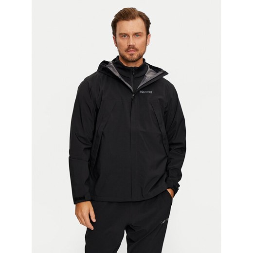 Marmot Kurtka przeciwdeszczowa PreCip Eco Pro M15884 Czarny Regular Fit ze sklepu MODIVO w kategorii Kurtki męskie - zdjęcie 182693656