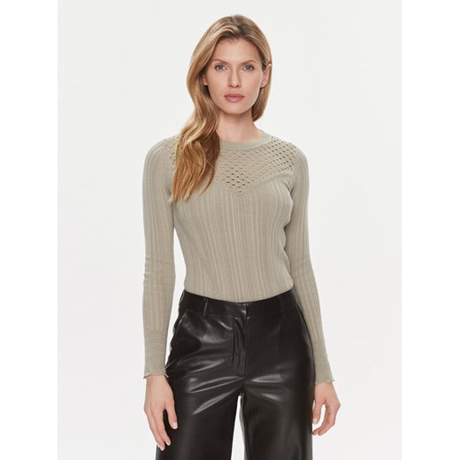 Guess Sweter Marie Rn Lt W4RR23 Z3C71 Beżowy Slim Fit ze sklepu MODIVO w kategorii Swetry damskie - zdjęcie 182693728