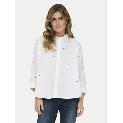 ONLY Koszula 15283743 Biały Box Fit ze sklepu MODIVO w kategorii Koszule damskie - zdjęcie 182693746
