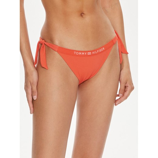 Tommy Hilfiger Dół od bikini UW0UW05260 Czerwony ze sklepu MODIVO w kategorii Stroje kąpielowe - zdjęcie 182693776