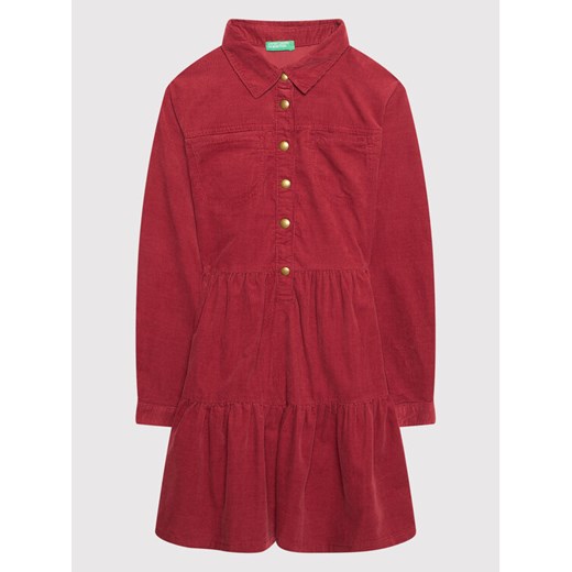 United Colors Of Benetton Sukienka codzienna 4AD35VGP0 Różowy Regular Fit ze sklepu MODIVO w kategorii Sukienki dziewczęce - zdjęcie 182693795