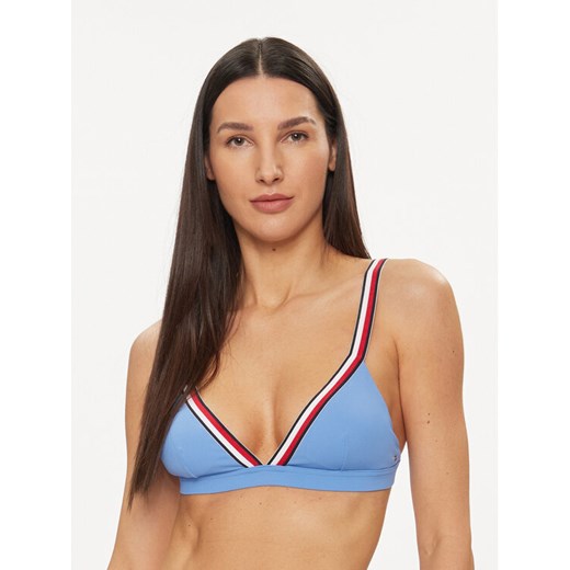 Tommy Hilfiger Góra od bikini UW0UW05290 Niebieski ze sklepu MODIVO w kategorii Stroje kąpielowe - zdjęcie 182693829
