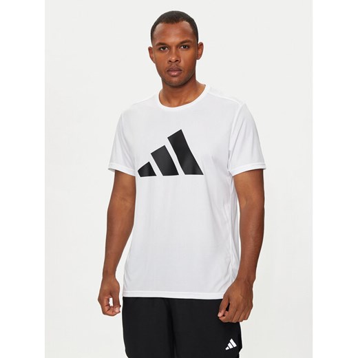 adidas T-Shirt Run It IN0075 Biały Regular Fit ze sklepu MODIVO w kategorii T-shirty męskie - zdjęcie 182693837
