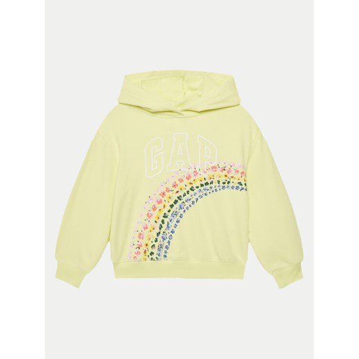 Gap Bluza 723295-06 Żółty Regular Fit ze sklepu MODIVO w kategorii Bluzy dziewczęce - zdjęcie 182693847