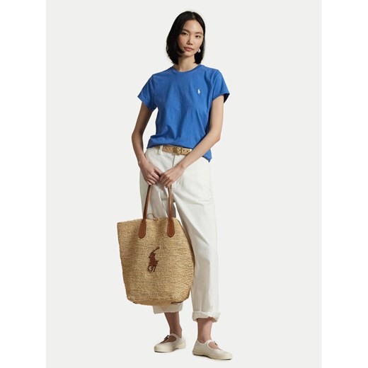 Polo Ralph Lauren T-Shirt 211898698034 Niebieski Straight Fit ze sklepu MODIVO w kategorii Bluzki damskie - zdjęcie 182693908