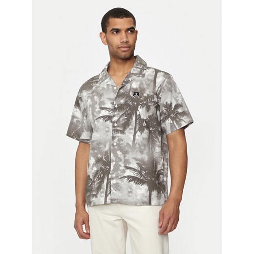 Converse Koszula M Aop Resort Shirt 10026435-A01 Czarny Regular Fit ze sklepu MODIVO w kategorii Koszule męskie - zdjęcie 182693909