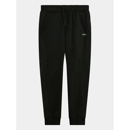 Boss Spodnie dresowe J50755 S Czarny Regular Fit ze sklepu MODIVO w kategorii Spodnie chłopięce - zdjęcie 182693926