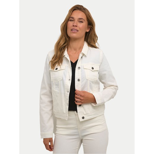 Kaffe Kurtka jeansowa Zelina 10506287 Écru Regular Fit ze sklepu MODIVO w kategorii Kurtki damskie - zdjęcie 182693966