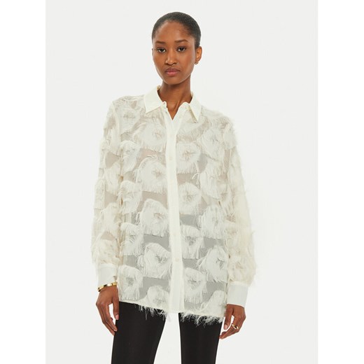 Marella Koszula Douglas 2423116022 Écru Regular Fit ze sklepu MODIVO w kategorii Koszule damskie - zdjęcie 182694035