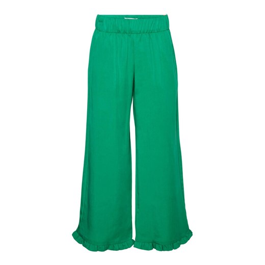 Vero Moda Girl Spodnie materiałowe 10283853 Zielony Wide Leg ze sklepu MODIVO w kategorii Spodnie dziewczęce - zdjęcie 182694049
