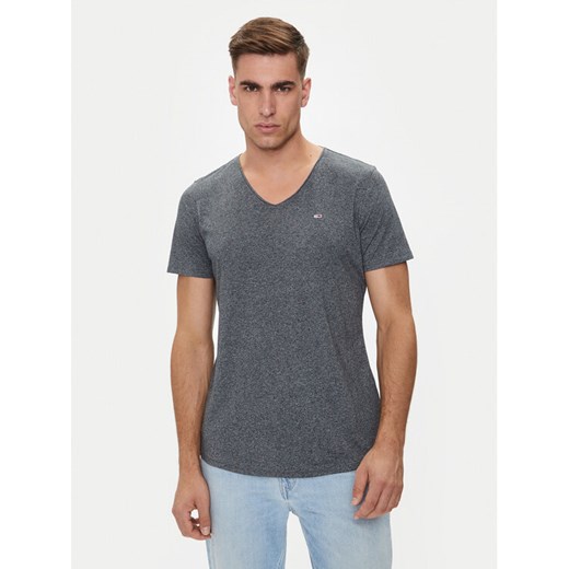 Tommy Jeans T-Shirt Jaspe DM0DM09587 Szary Slim Fit ze sklepu MODIVO w kategorii T-shirty męskie - zdjęcie 182694057