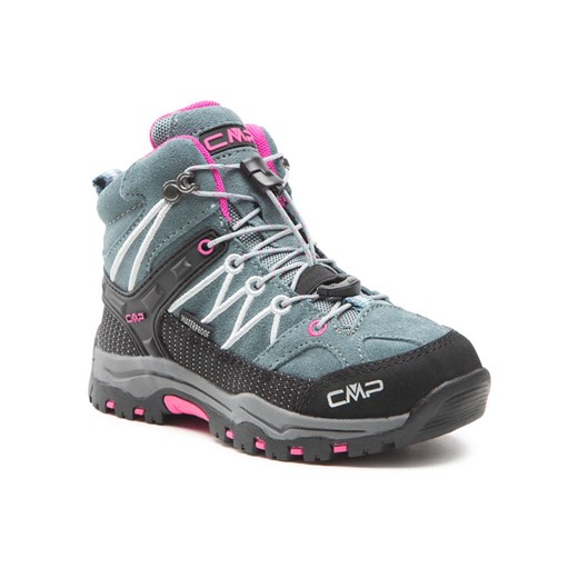 CMP Trekkingi Kids Rigel Mid Trekking Shoe Wp 3Q12944 Szary ze sklepu MODIVO w kategorii Buty trekkingowe dziecięce - zdjęcie 182694099