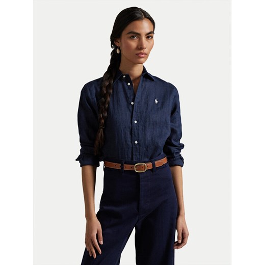 Polo Ralph Lauren Koszula 211970730002 Granatowy Classic Fit ze sklepu MODIVO w kategorii Koszule damskie - zdjęcie 182694159