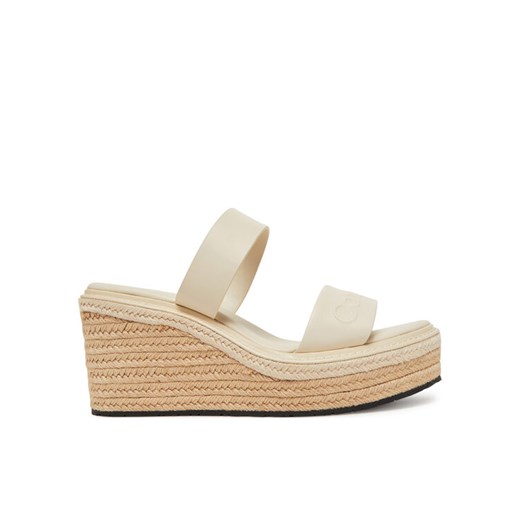 Calvin Klein Espadryle Wedge Sandal 50 - He HW0HW02375 Écru ze sklepu MODIVO w kategorii Espadryle damskie - zdjęcie 182694165