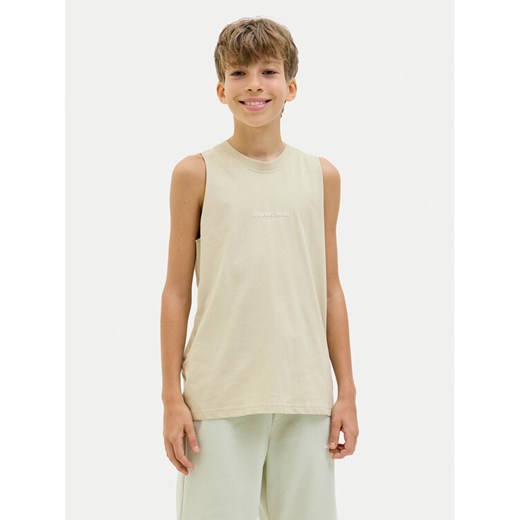 Jack&Jones Junior Tank top Vesterbro 12253957 Żółty Loose Fit ze sklepu MODIVO w kategorii T-shirty chłopięce - zdjęcie 182694187