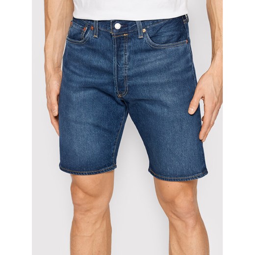 Levi's® Szorty jeansowe 501® Hemmed 36512-0152 Granatowy Regular Fit ze sklepu MODIVO w kategorii Spodenki męskie - zdjęcie 182694226